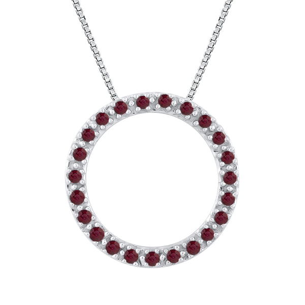 10K White Gold~Ruby