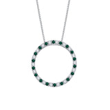 10K White Gold~Emerald