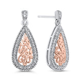 10K White and Rose Gold~GH | I2-I3