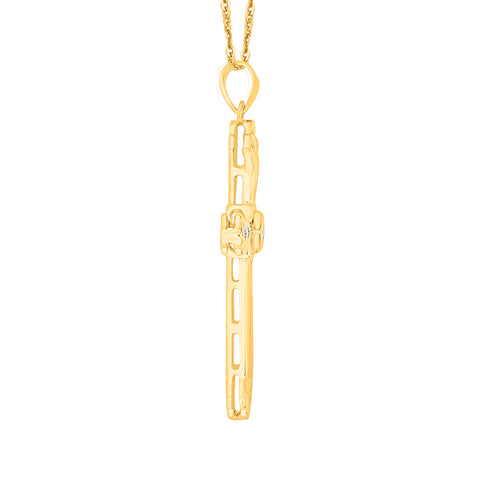 KATARINA Diamond Cross Pendant Necklace (1/4 cttw IJ, I1)