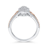 10K White and Rose Gold~IJ | I1/I2