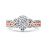 10K White and Rose Gold~IJ | I1/I2