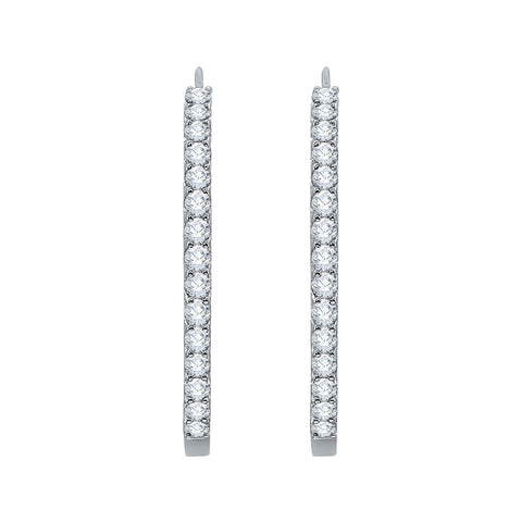 KATARINA Diamond Hoop Earrings (1/4 cttw)