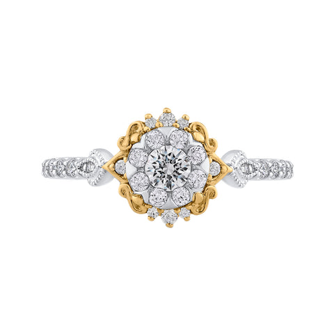 KATARINA Diamond Halo Engagement Ring (5/8 cttw)