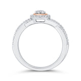 10K White and Rose Gold~IJ | I1/I2