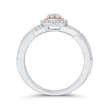 10K White and Rose Gold~IJ | I1/I2