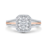 10K White and Rose Gold~IJ | I1/I2