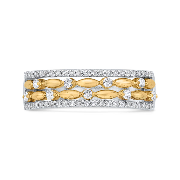 10K White and Yellow Gold~IJ | I1/I2