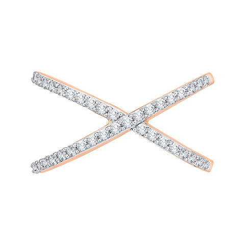 KATARINA Diamond Criss Cross Ring (3/8 cttw)