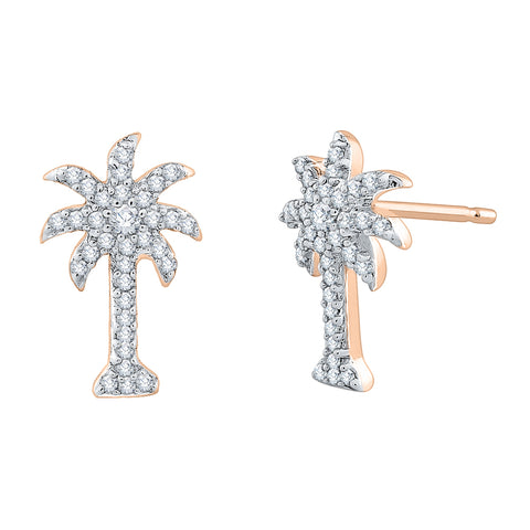 KATARINA Diamond Palm Tree Earrings (1/5 cttw)