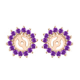 14K Rose Gold~Amethyst
