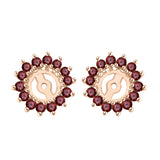 14K Rose Gold~Garnet