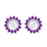 14K White Gold~Amethyst