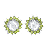 14K White Gold~Peridot