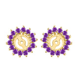14K Yellow Gold~Amethyst