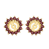 14K Yellow Gold~Garnet