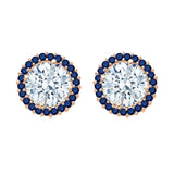 14K Rose Gold~Blue Sapphire, 10K Rose Gold~Blue Sapphire