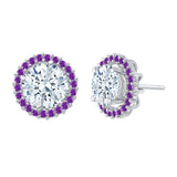 14K White Gold~Amethyst, 10K White Gold~Amethyst