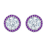 14K White Gold~Amethyst, 10K White Gold~Amethyst