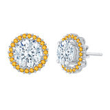 14K White Gold~Citrine, 10K White Gold~Citrine