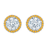14K White Gold~Citrine, 10K White Gold~Citrine