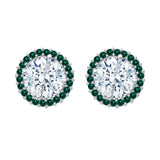 14K White Gold~Emerald, 10K White Gold~Emerald