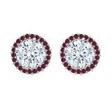 14K White Gold~Ruby, 10K White Gold~Ruby