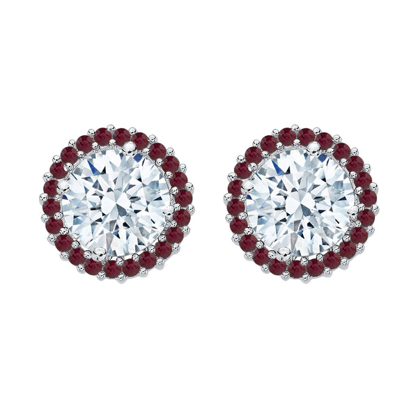 14K White Gold~Ruby, 10K White Gold~Ruby