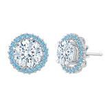14K White Gold~Blue Topaz, 10K White Gold~Blue Topaz