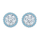 14K White Gold~Blue Topaz, 10K White Gold~Blue Topaz