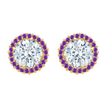 14K Yellow Gold~Amethyst, 10K Yellow Gold~Amethyst