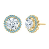 14K Yellow Gold~Blue Topaz, 10K Yellow Gold~Blue Topaz