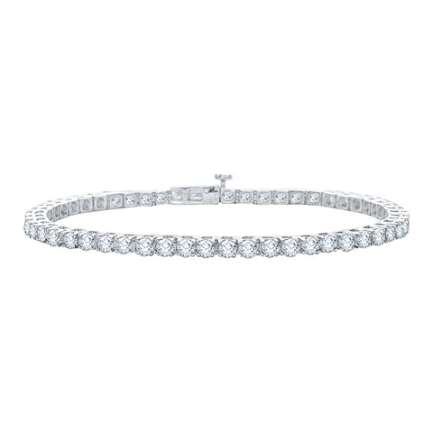 KATARINA 7 cttw Prong Set Lab Grown Diamond Tennis Bracelet in 14k Gold