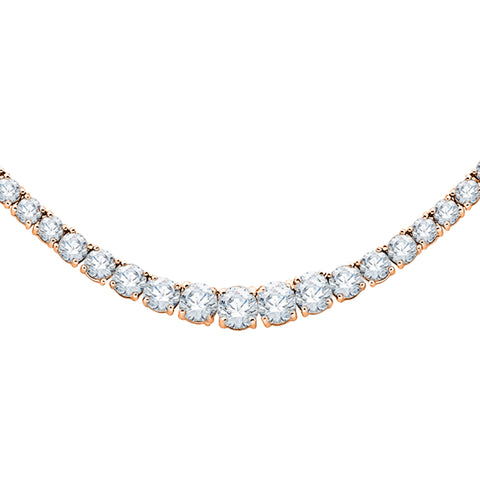 KATARINA 20 1/6 cttw Lab Grown Diamond Riviera Tennis Necklace in 14k Gold