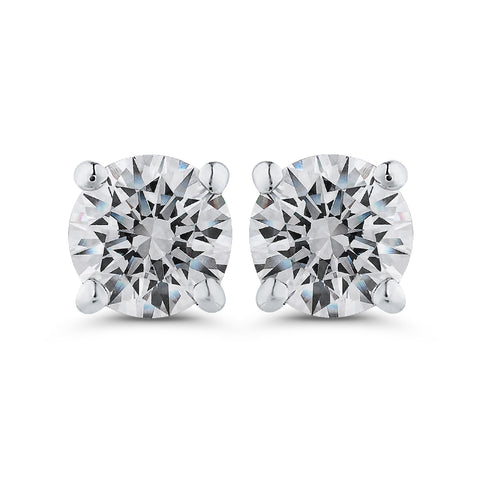 KATARINA 4-Prongs Lab Grown Diamond Stud Earrings in 14k Gold