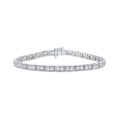 KATARINA 3 1/2 cttw Lab Grown Diamond Link Bracelet in 14K Gold