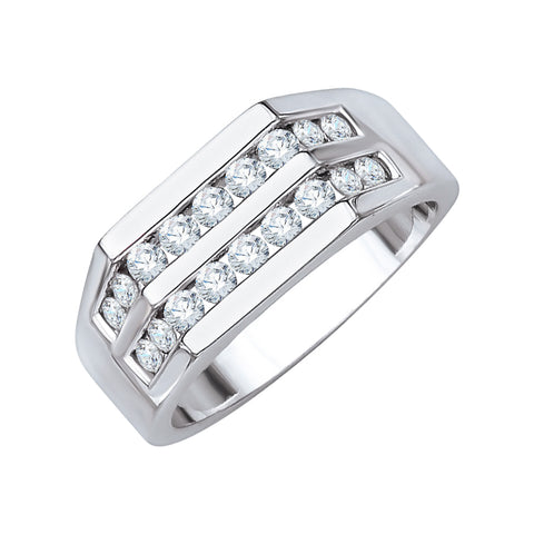 KATARINA 1 cttw Lab Grown Diamond Men's Wedding Band in 14K Gold