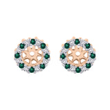 14K Rose Gold~Emerald