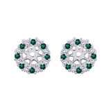 14K White Gold~Emerald