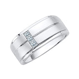 14K White Gold, 10K White Gold, Sterling Silver