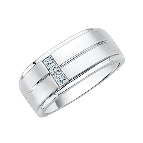 14K White Gold, 10K White Gold, Sterling Silver