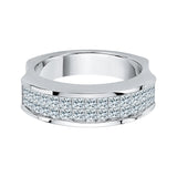 14K White Gold, 10K White Gold, Sterling Silver