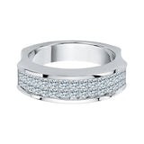 14K White Gold, 10K White Gold, Sterling Silver