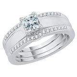 14K White Gold, 10K White Gold, Sterling Silver