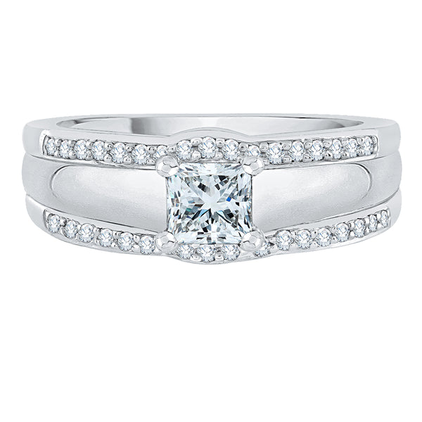 14K White Gold, 10K White Gold, Sterling Silver