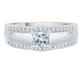 14K White Gold, 10K White Gold, Sterling Silver