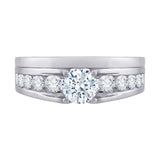 14K White Gold, 10K White Gold, Sterling Silver