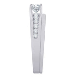 14K White Gold, 10K White Gold, Sterling Silver