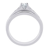 14K White Gold, 10K White Gold, Sterling Silver