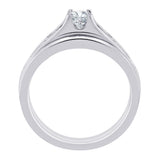 14K White Gold, 10K White Gold, Sterling Silver
